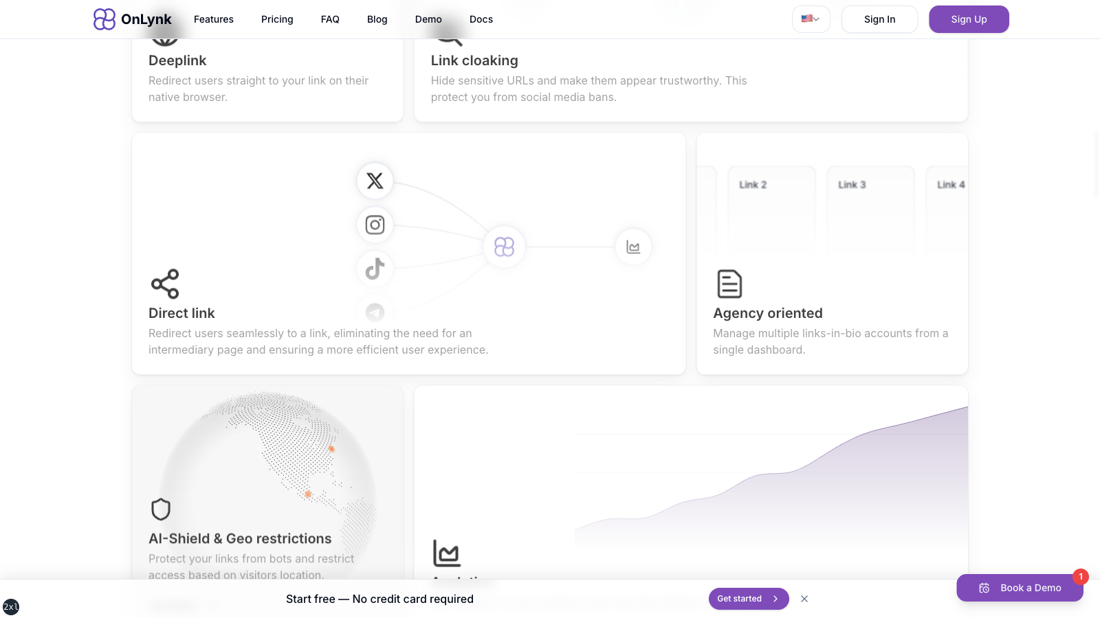 onlynk.me features section